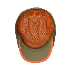 The Campfire Boston Scally Cap - Forest Green & Bonfire Plaid - alternate image 3