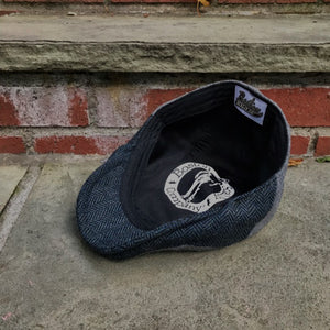 The Legacy Boston Scally Cap - Grey & Patriot Blue Herringbone - alternate image 4
