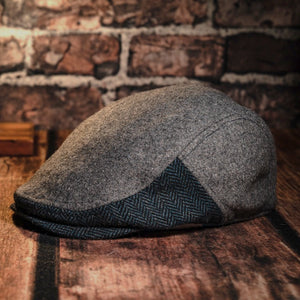 The Legacy Boston Scally Cap - Grey & Patriot Blue Herringbone - alternate image 5