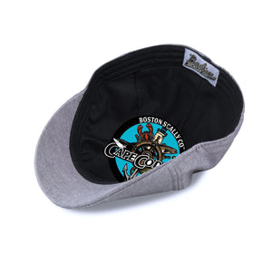The Cape Codder Boston Scally Cap - Ship Wheel & Driftwood Grey - alternate image 3