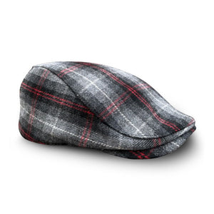 The Contender Boston Scally Cap - Black & Smoke Plaid - featured image