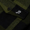 Boston Scally The St. Patrick Long Sleeve Flannel - Army & Black - alternate image 2
