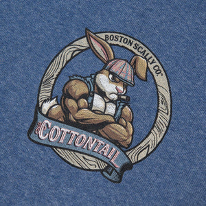 Boston Scally The Cottontail Hoodie - Vintage Heather Blue - alternate image 2