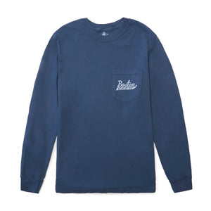 Boston Scally The Winter Rose Long Sleeve Tee T-Shirt - Midnight Navy - featured image