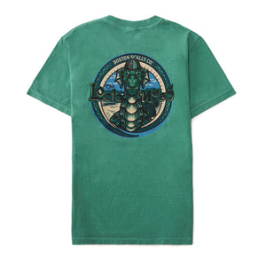 Boston Scally The Loch Ness Tee T-Shirt - Mossy Green - alternate image 2