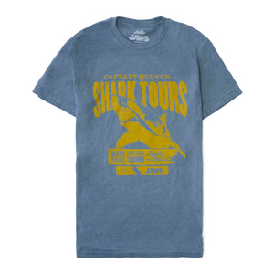 Boston Scally Jaws Captain Quint Tee T-Shirt - Heather Slate Blue - featured image