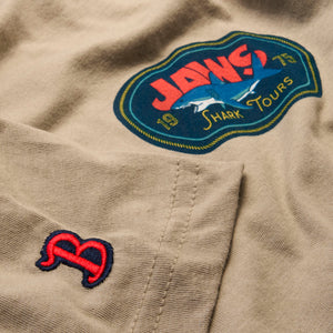 Boston Scally Jaws Shark Tours Tee T-Shirt - Sand - alternate image 2