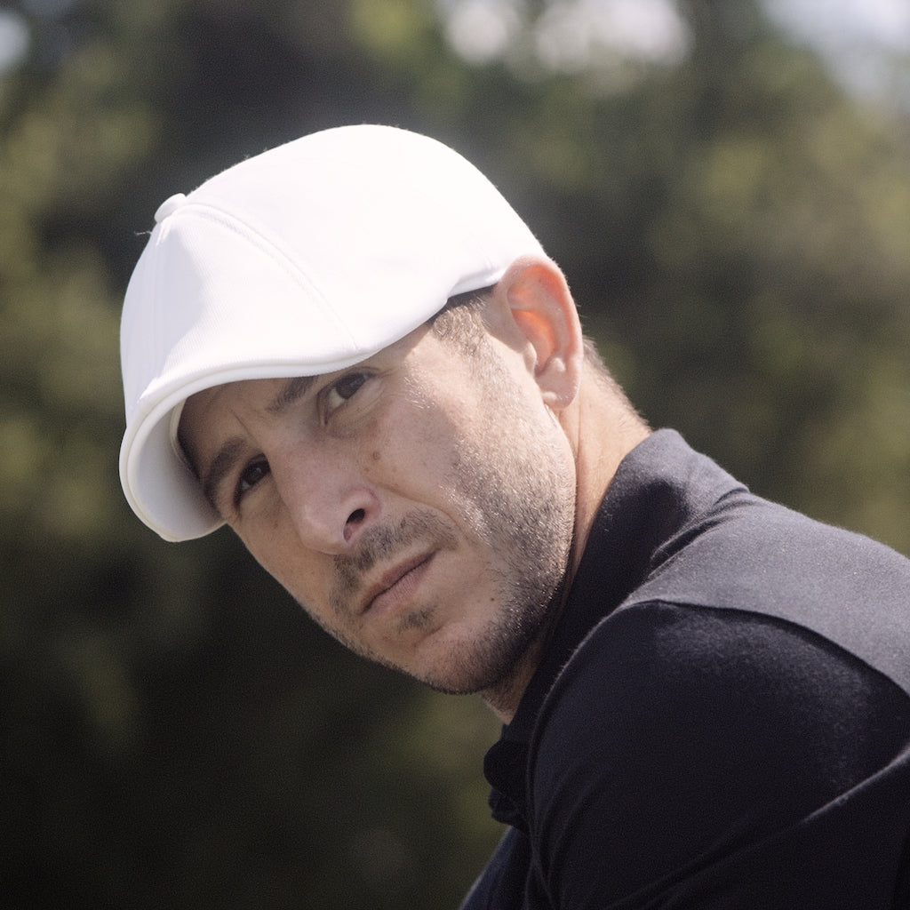 The Driver Boston Scally Cap White