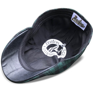 The Brogue Boston Scally Cap - Forest Green & Black Plaid - alternate image 2