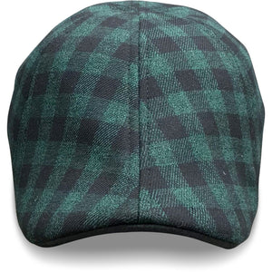 The Brogue Boston Scally Cap - Forest Green & Black Plaid - alternate image 3