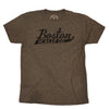 Boston Scally The Original Tee T-Shirt - Grey with Black Script - featured image