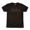Boston Scally The Original Tee T-Shirt - Black with Black Script - featured image