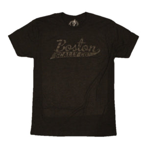 Boston Scally The Original Tee - Black with Black Script - featured image