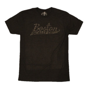 Boston Scally The Original Tee T-Shirt - Black with Black Script - featured image