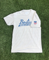 Boston Scally The Patriotic Crest Tee T-Shirt - White - featured image