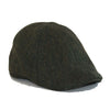 The Donnybrook Boston Scally Cap - Dark Olive Green Herringbone - featured image