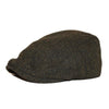 The Original Boston Scally Cap - Dark Olive Green Herringbone - featured image