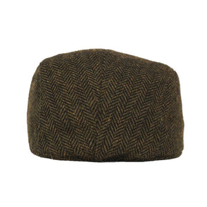 The Original Boston Scally Cap - Dark Olive Green Herringbone - alternate image 3
