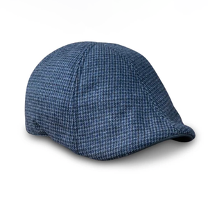 The Homage Boston Scally Cap - Black & Navy Houndstooth - featured image