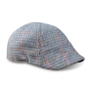 The Homage Boston Scally Cap - Grey & Navy Houndstooth - featured image