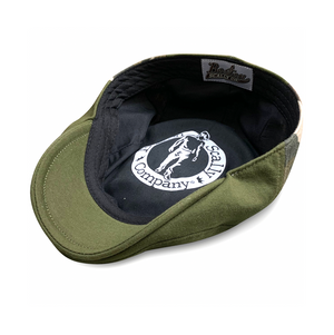 The Responder Single Panel Boston Scally Cap - Military Green & Camo - alternate image 2
