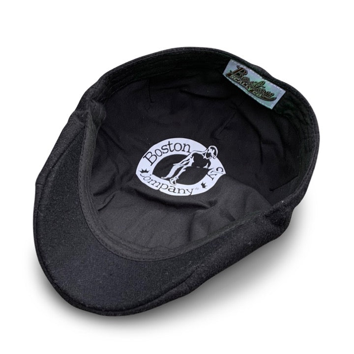 The Peaky Boston Scally Cap (Flat Cap) Coolidge Black