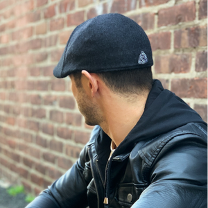 The Trinity Boston Scally Cap - Black & Smoke - alternate image 2