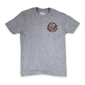 Boston Scally The Bareknuckle Tee T-Shirt - Old School Grey - featured image