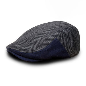 The Patriot Game Day Boston Scally Cap - Dark Grey Herringbone - featured image
