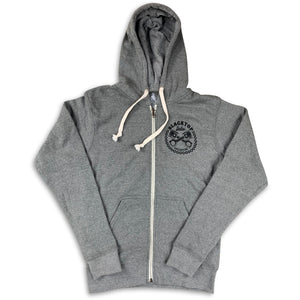 Boston Scally The Blacktop Zip-Up Hoodie - Vintage Grey - featured image