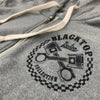 Boston Scally The Blacktop Zip-Up Hoodie - Vintage Grey - alternate image 2