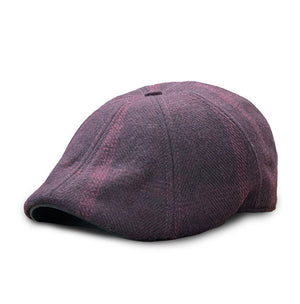 The Blood Rose Peaky Boston Scally Cap - Maroon Plaid - alternate image 3