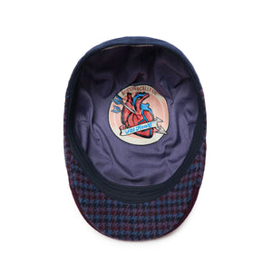 The All Heart Boston Scally Cap - Blue & Purple Plaid - alternate image 2