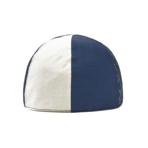 The Cape Codder Patchwork Boston Scally Cap - Marine Blue and White Sand - alternate image 5