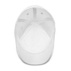 The Mesh Trucker Boston Scally Cap - White with White - alternate image 3