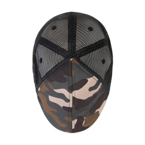 The Mesh Trucker Boston Scally Cap - Camo with Black - alternate image 7