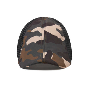 The Mesh Trucker Boston Scally Cap - Camo with Black - alternate image 5