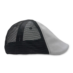 The Mesh Trucker Boston Scally Cap - Black with Grey - alternate image 9