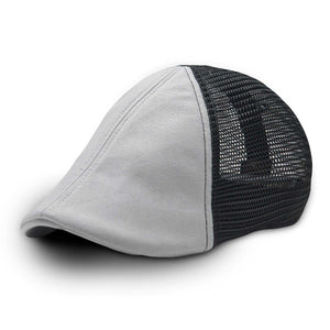 The Mesh Trucker Boston Scally Cap - Black with Grey - alternate image 4