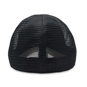 The Mesh Trucker Boston Scally Cap - Black with Grey - alternate image 6