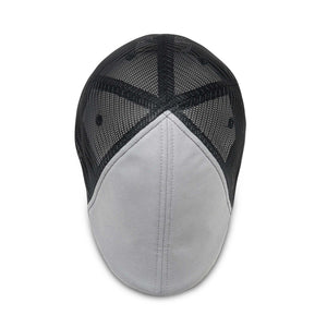 The Mesh Trucker Boston Scally Cap - Black with Grey - alternate image 7