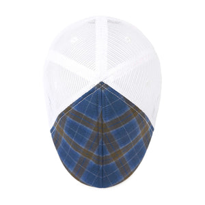The Mesh Trucker Boston Scally Cap - Plaid with White - alternate image 7