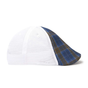 The Mesh Trucker Boston Scally Cap - Plaid with White - alternate image 9