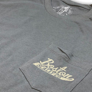 Boston Scally The Industrial Pocket Tee T-Shirt - Metal Grey - alternate image 4