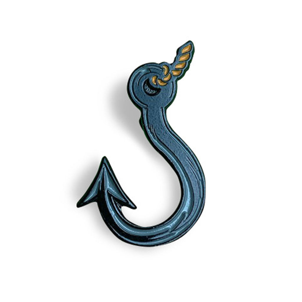 Boston Scally The Fish Hook Cap Pin Boston Scally The Fish Hook Cap Pin