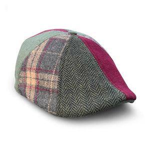 The Kringle Boston Scally Cap - Crimson & Green Plaid - featured image