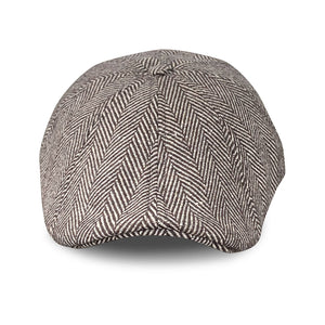 The Peaky Boston Scally Cap - Brown Herringbone - alternate image 2