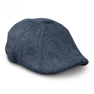 The Peaky Boston Scally Cap - Patriot Blue Herringbone - featured image