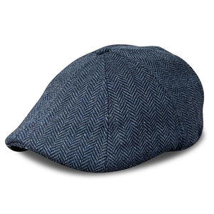 The Peaky Boston Scally Cap - Patriot Blue Herringbone - alternate image 3