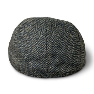 The Peaky Boston Scally Cap - Dark Olive Green Herringbone - alternate image 3